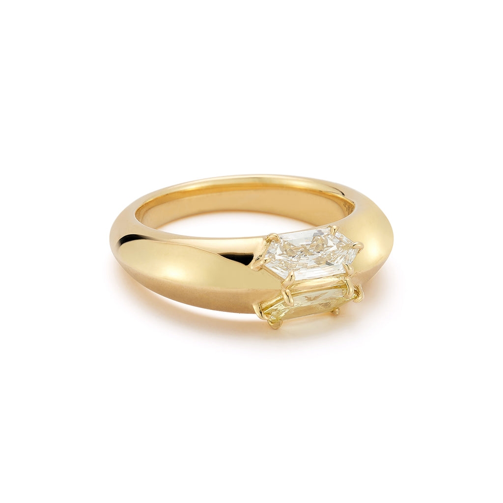 Frankie Double Hexagon Ring