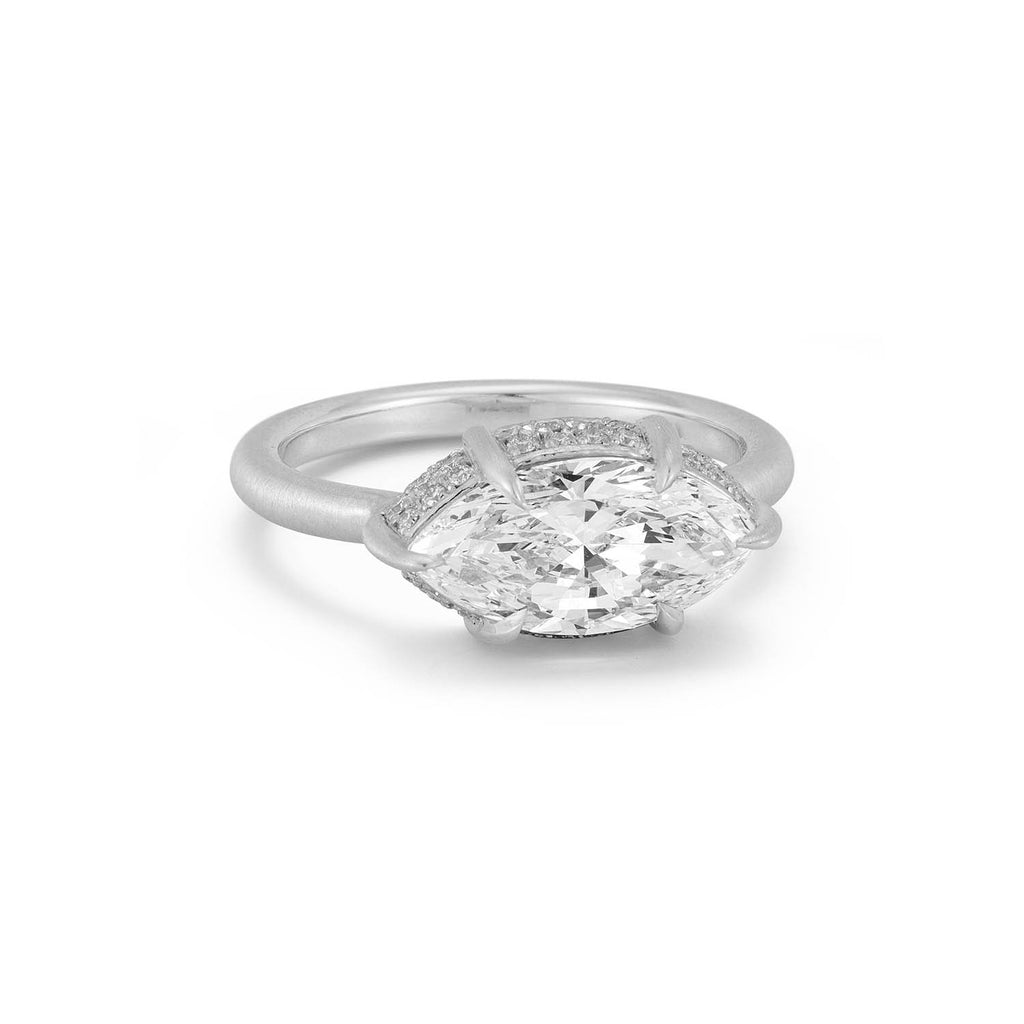 Scarlett Solitaire Ring, Fancy Center
