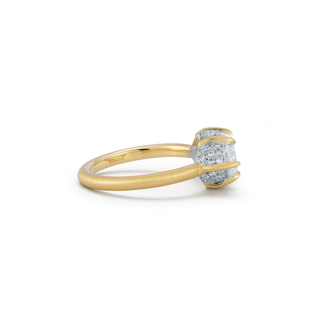 Scarlett Solitaire Ring, Fancy Center