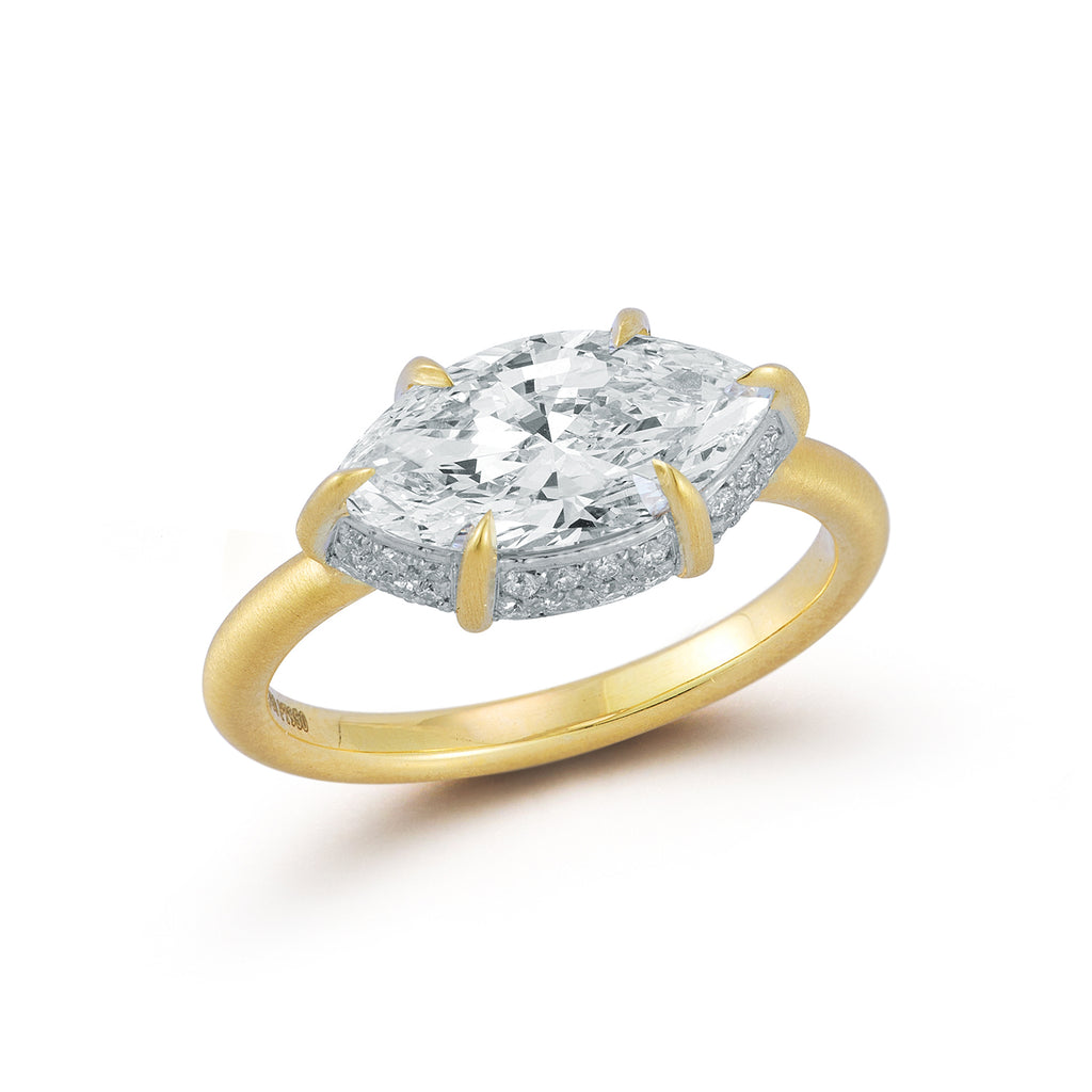 Scarlett Solitaire Ring, Fancy Center
