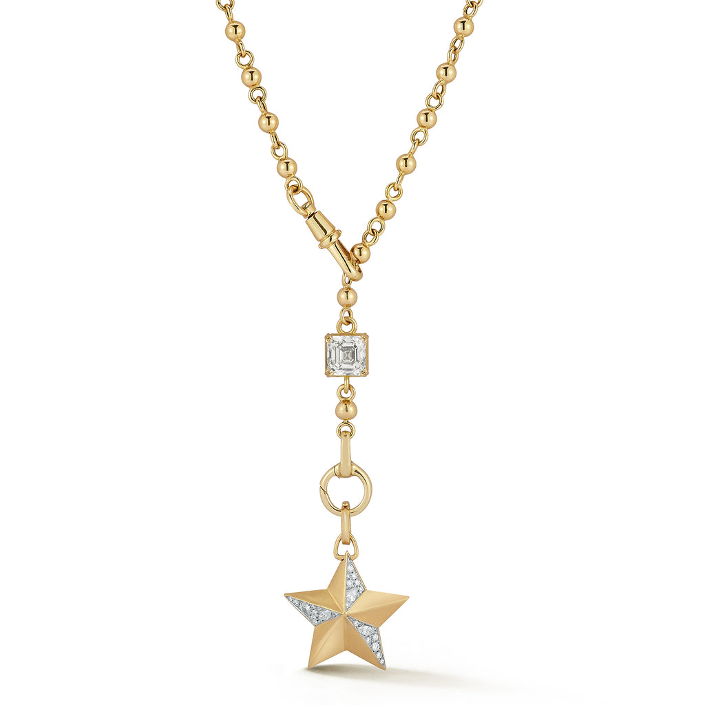 Sienna Lariat on 4mm Rose-Arie Chain