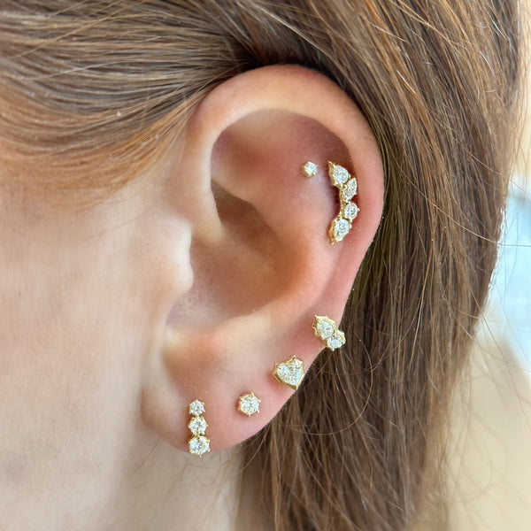 Posey Curve Flatback Stud