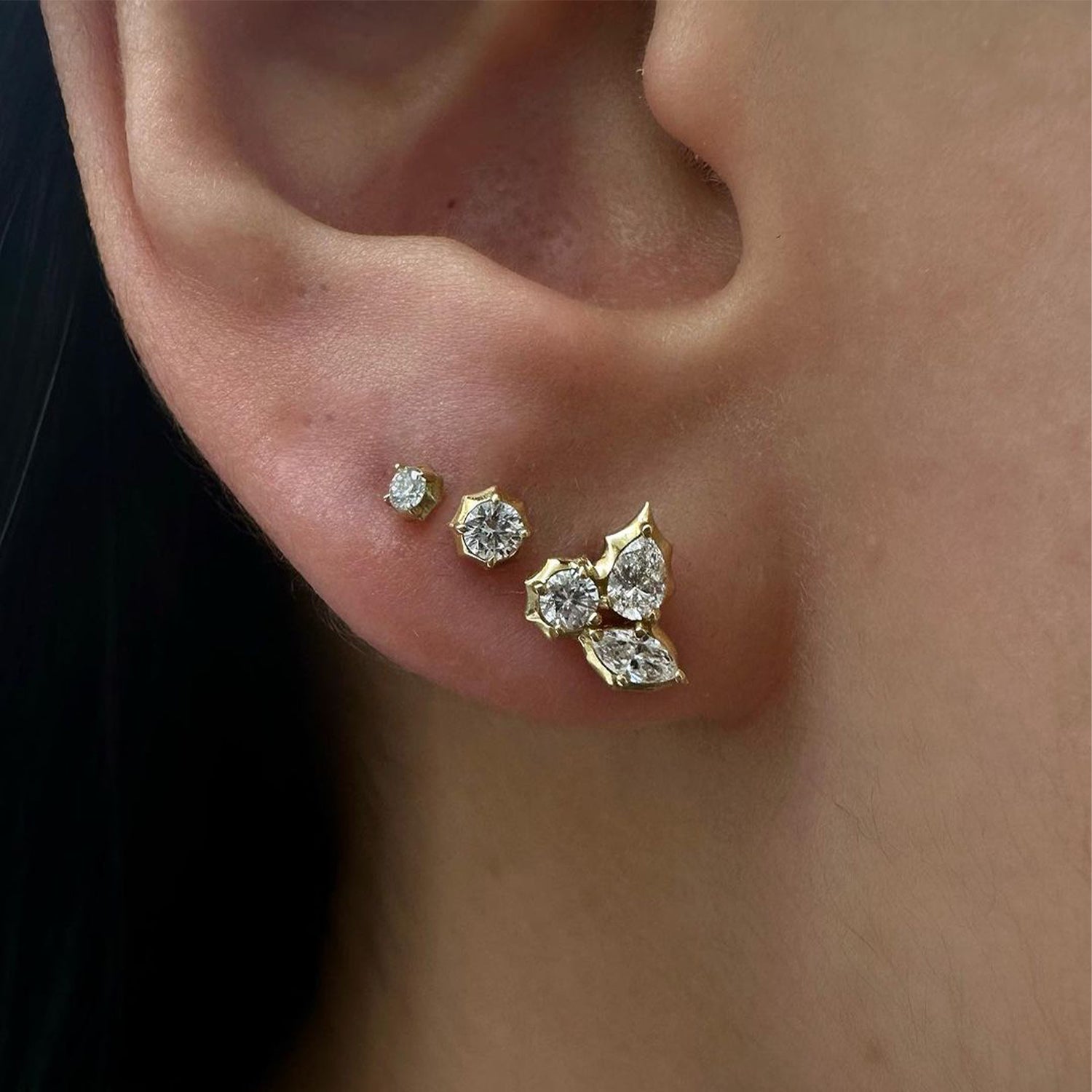 Posey Cluster Studs