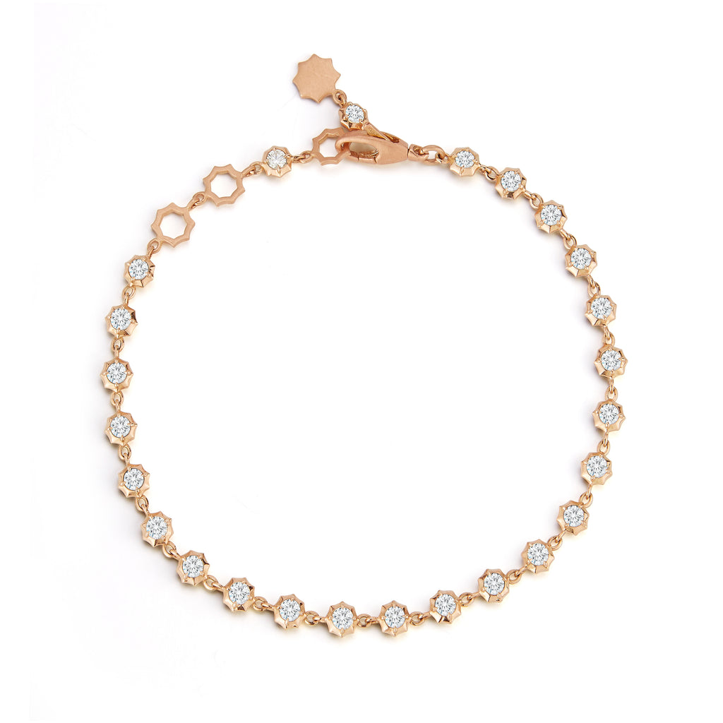 Large Sophisticate Diamond Tennis Bracelet