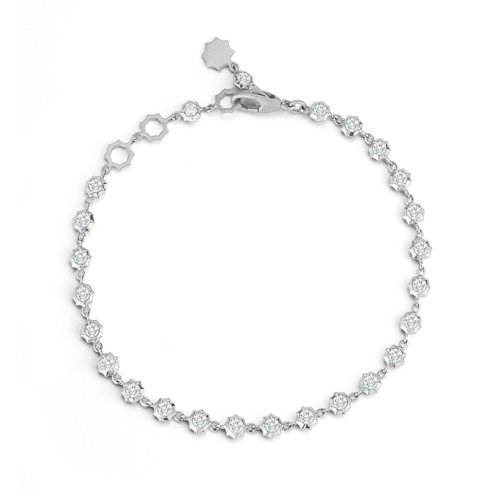 Large Sophisticate Diamond Tennis Bracelet