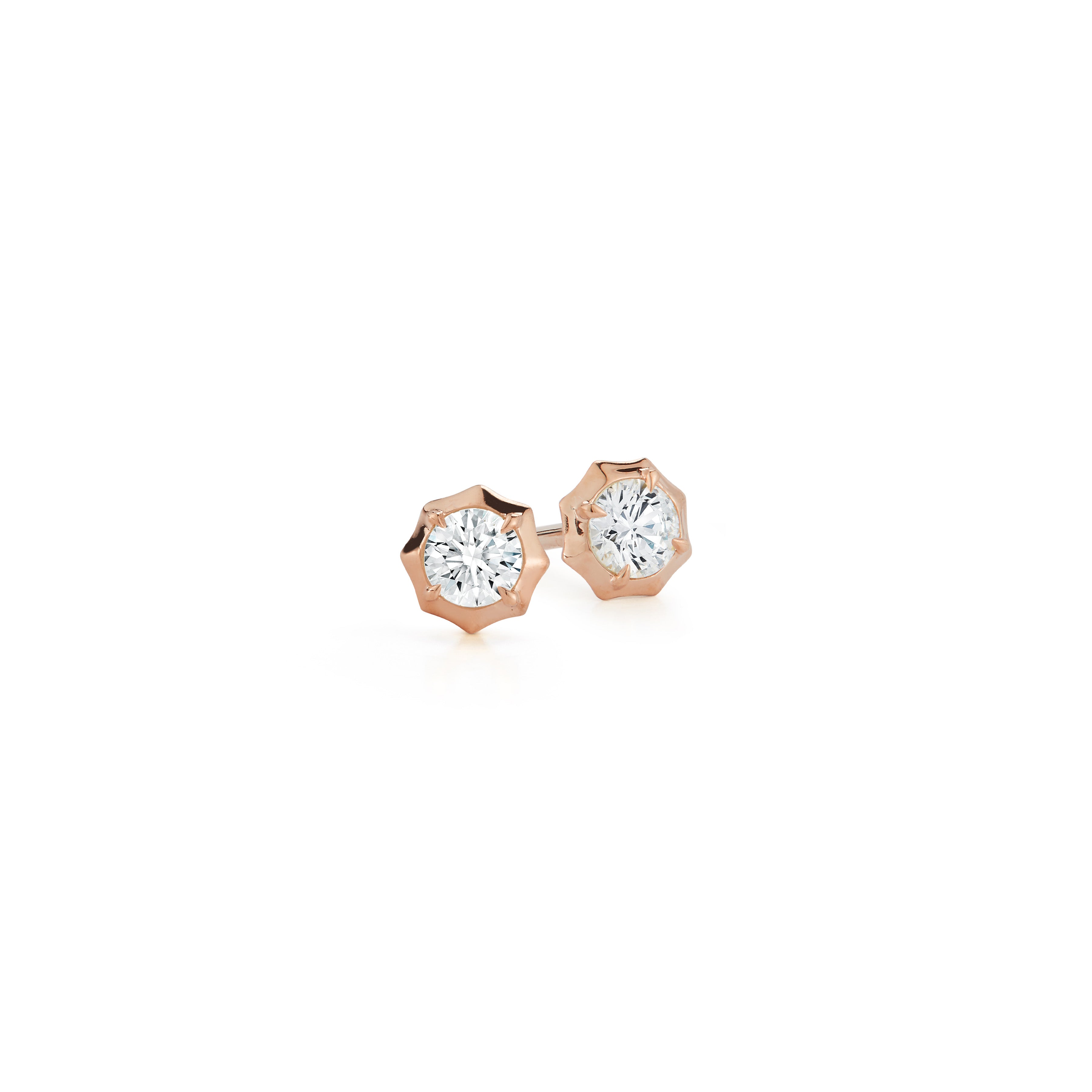 Sophisticate Round-Brilliant Diamond Stud Earrings