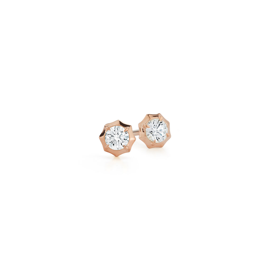 Sophisticate Round-Brilliant Diamond Stud Earrings