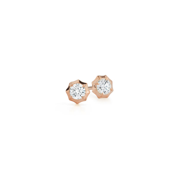 Sophisticate Round-Brilliant Diamond Stud Earrings