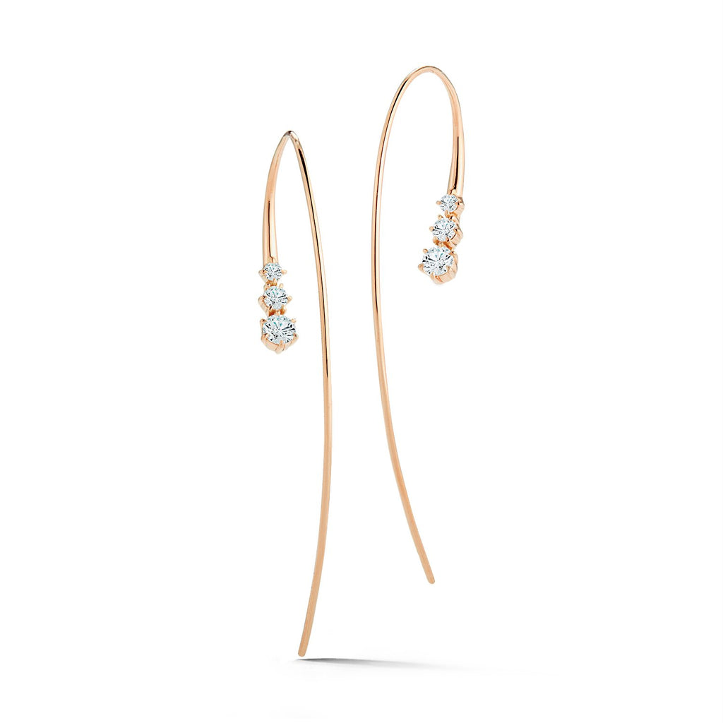 Three Stone Ara Hoops