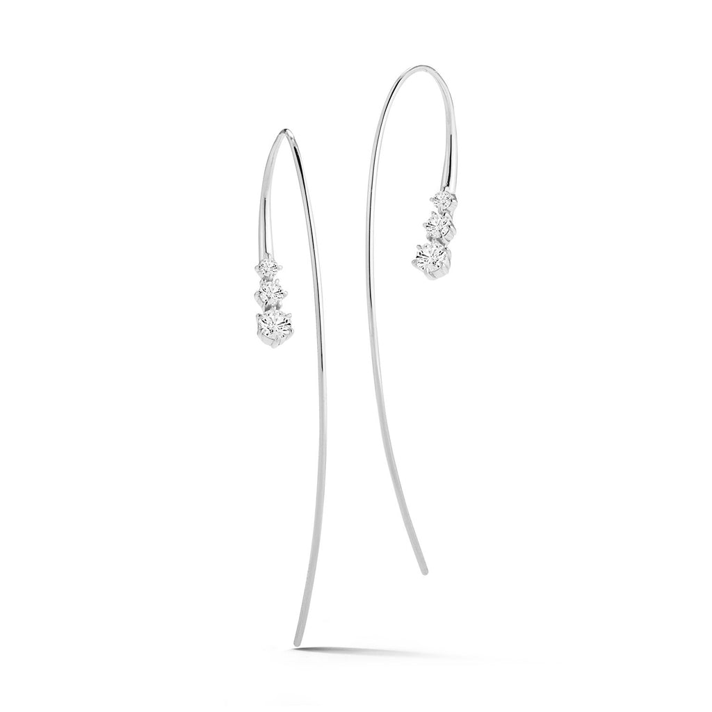 Three Stone Ara Hoops