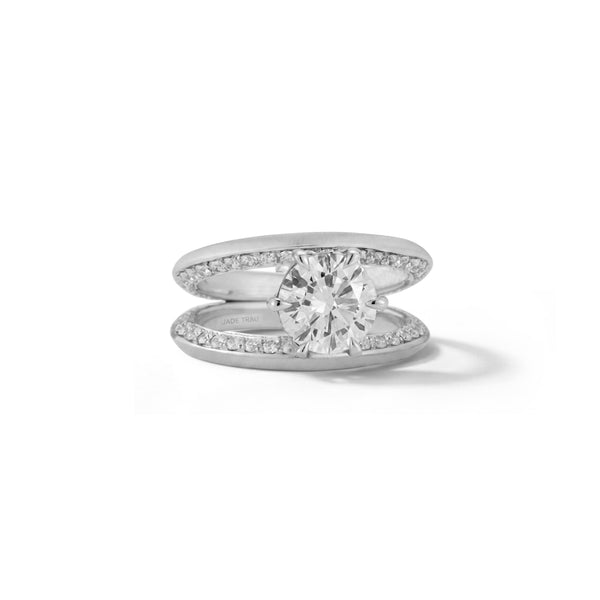 Selma Ring, Round Center (Setting Only)