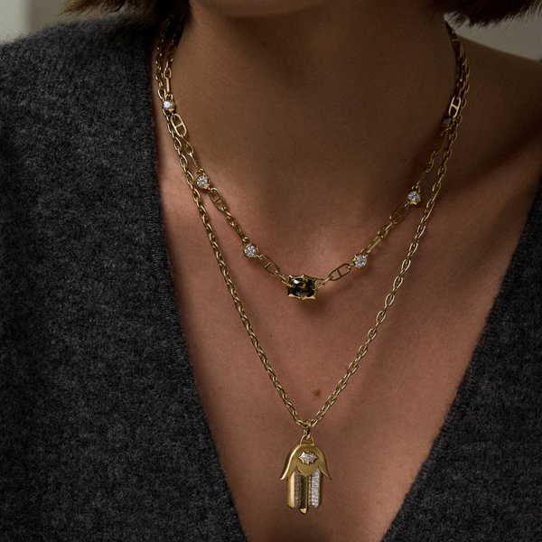 Chameleon Diamond Alchemy Station Link Necklace