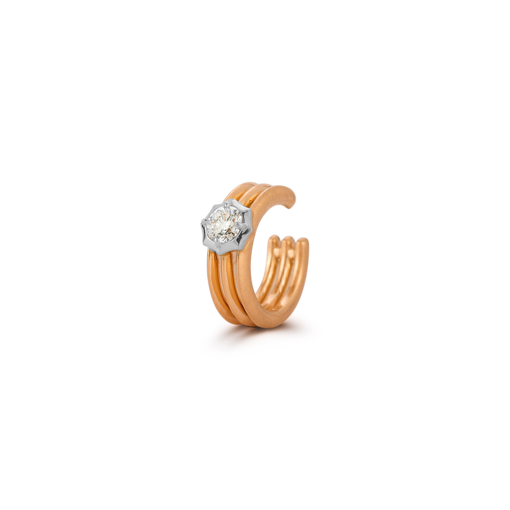 Two Tone Crosby Ear Cuff