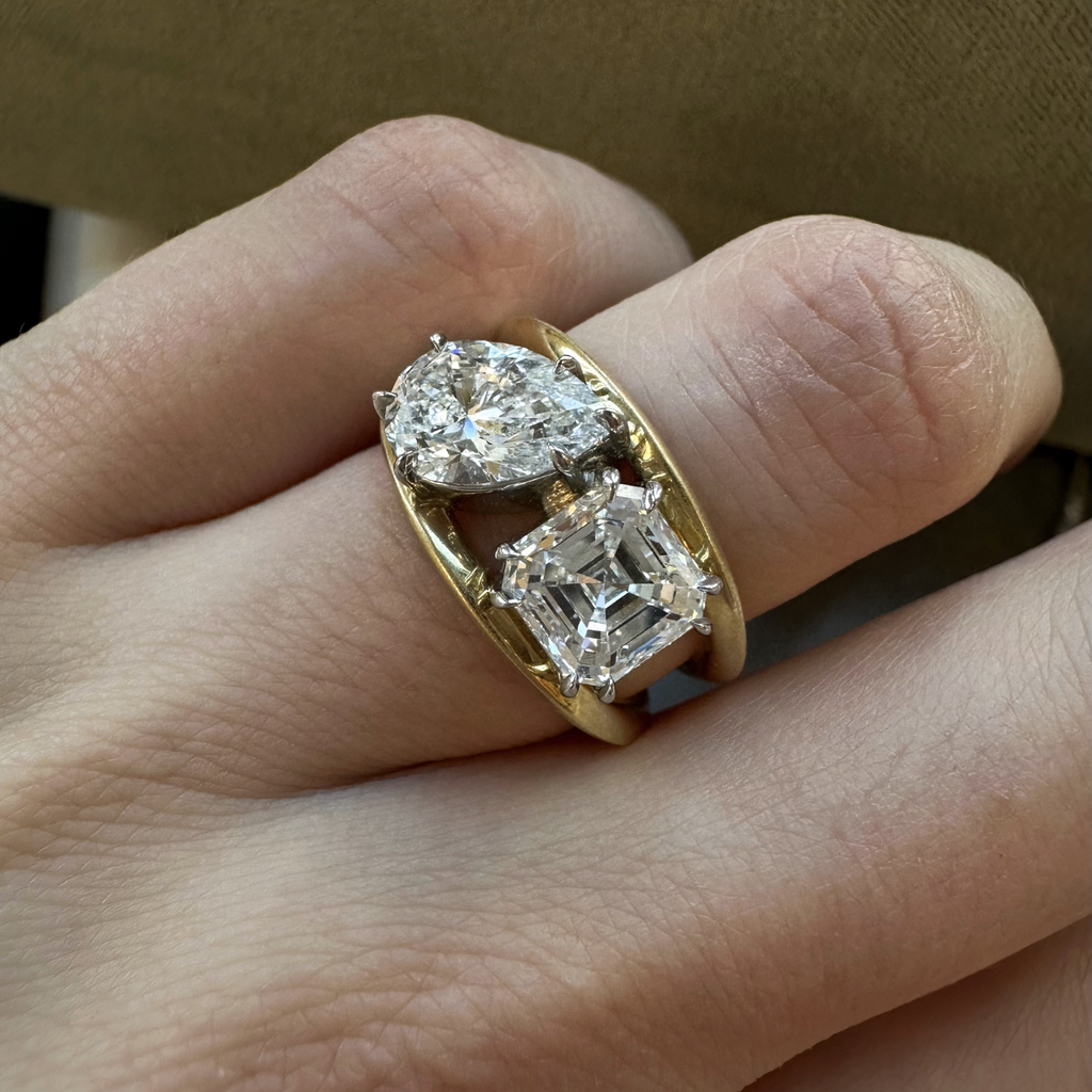 Sadie Two Stone Ring (Setting Only)