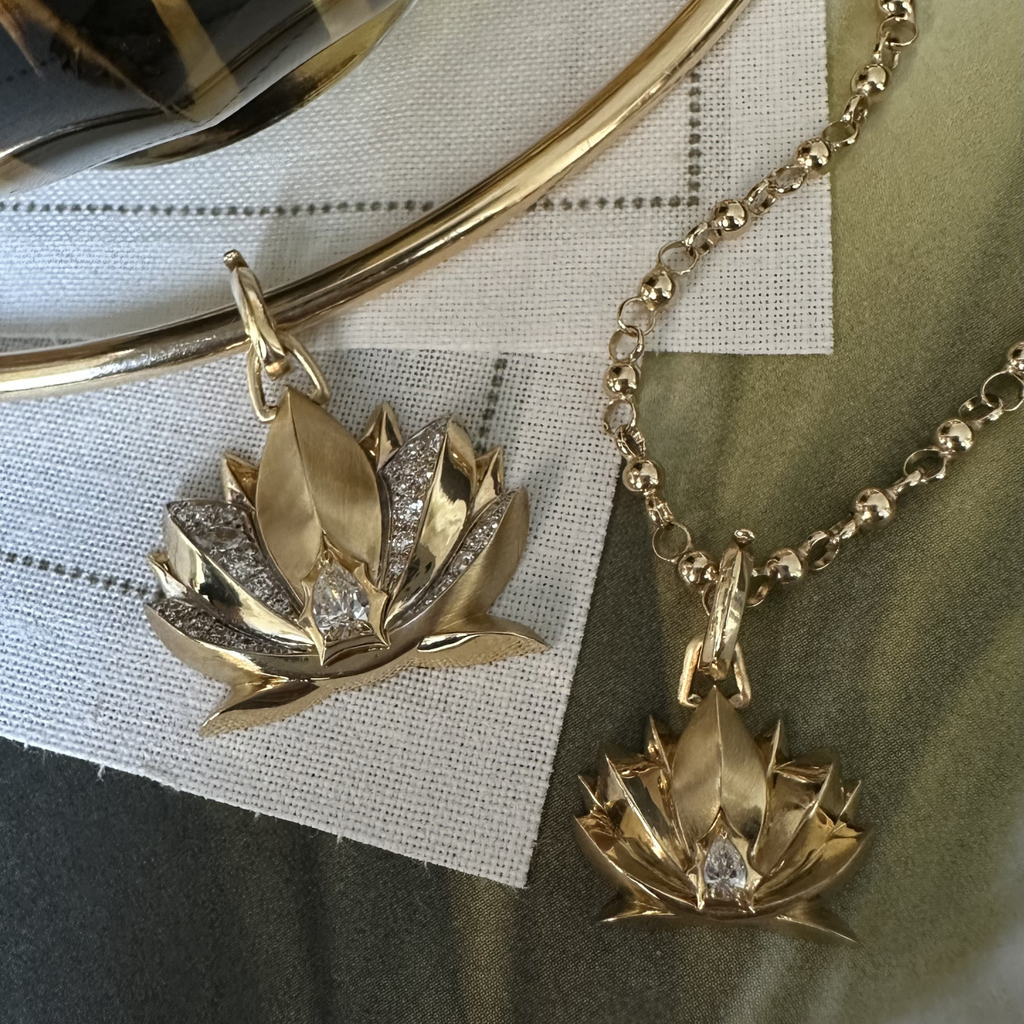 Mini Lotus Charm