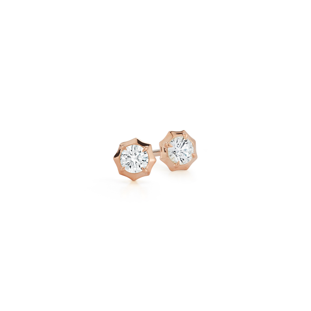 Sophisticate Round-Brilliant Diamond Stud Earrings