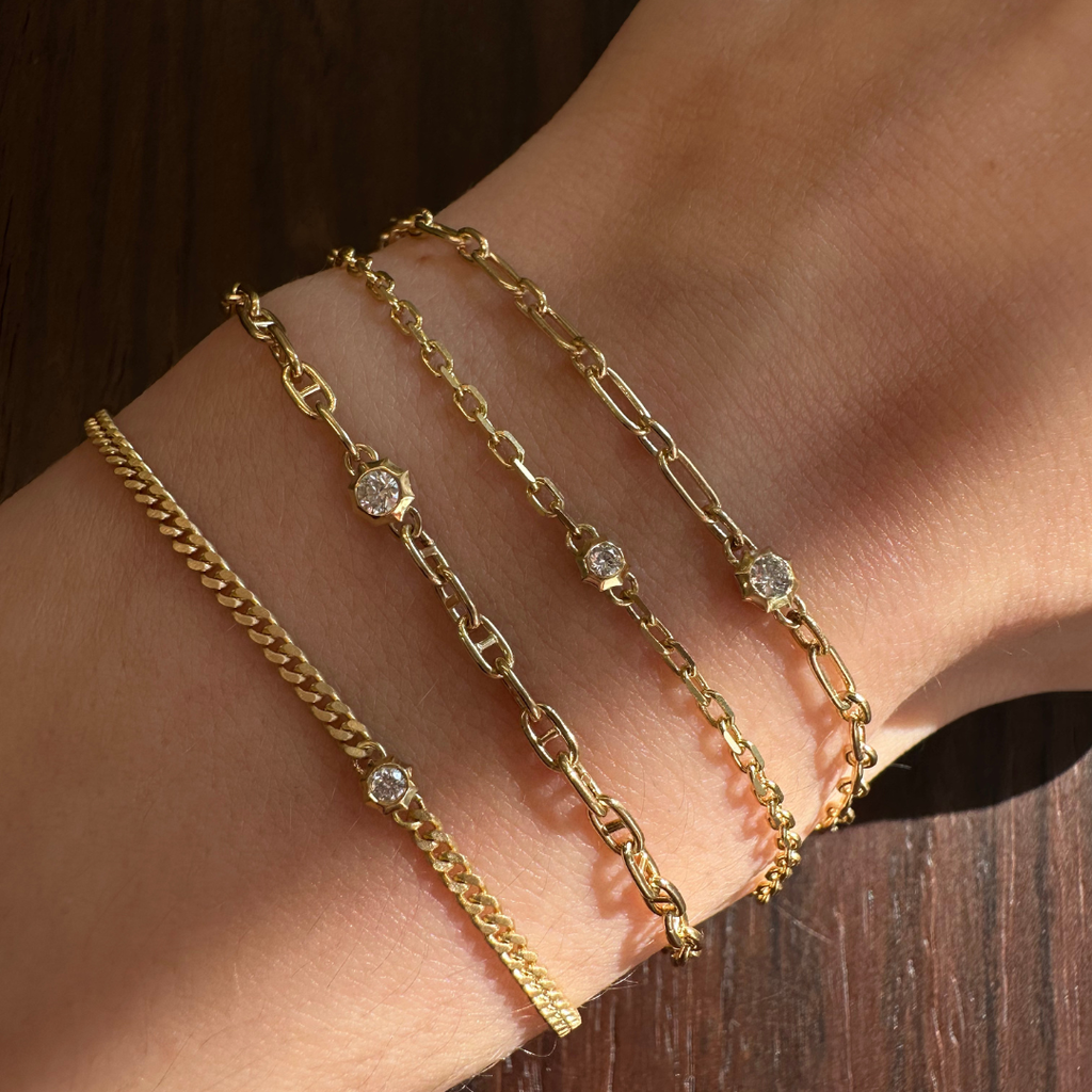 Sophisticate Charm Bracelet on Anchor Chain, Archive Sale