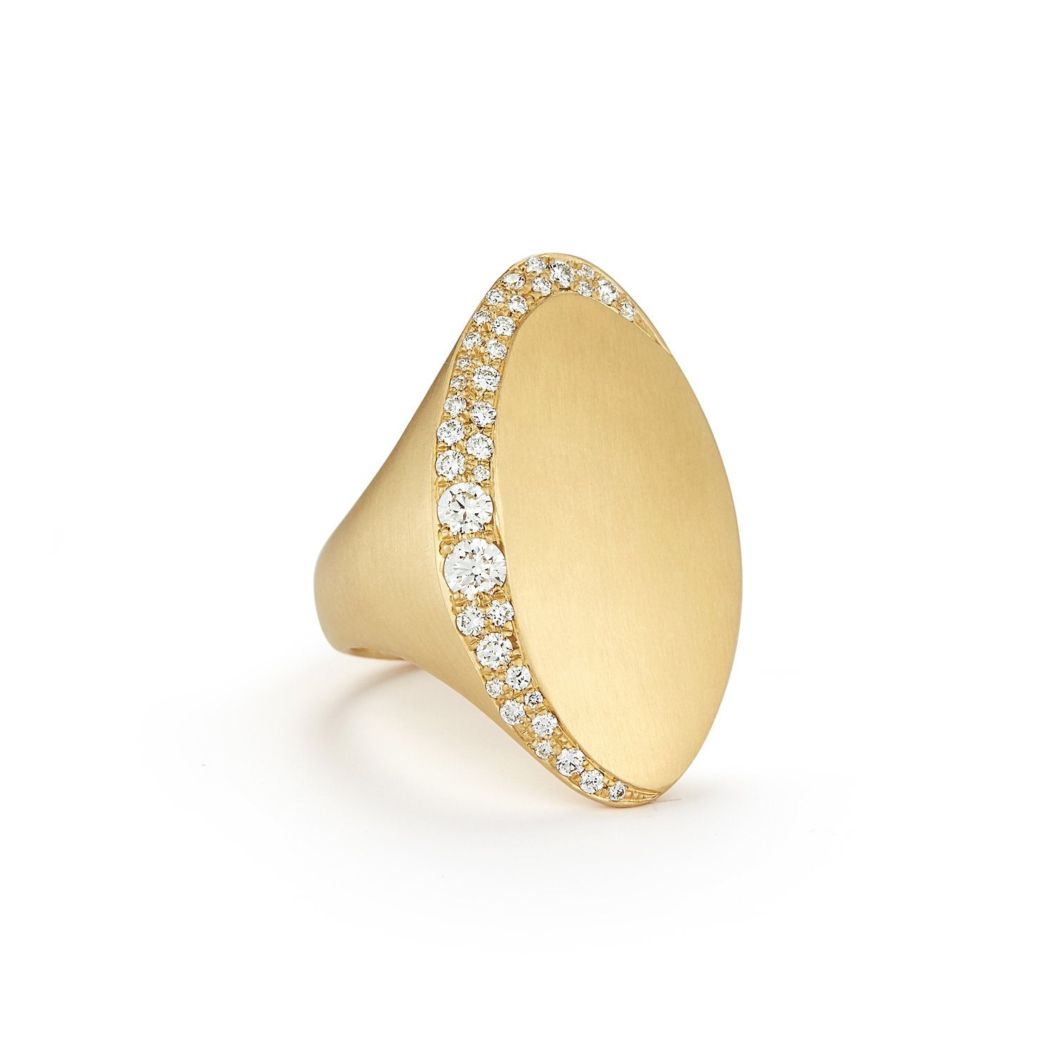 Adele Diamond Cocktail Ring in 18K Yellow Gold