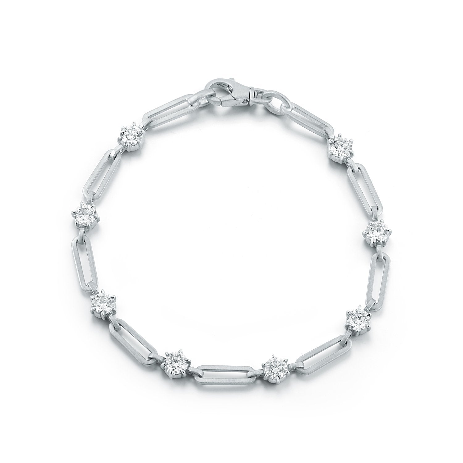 Phoebe Chain Bracelet in 18K White Gold