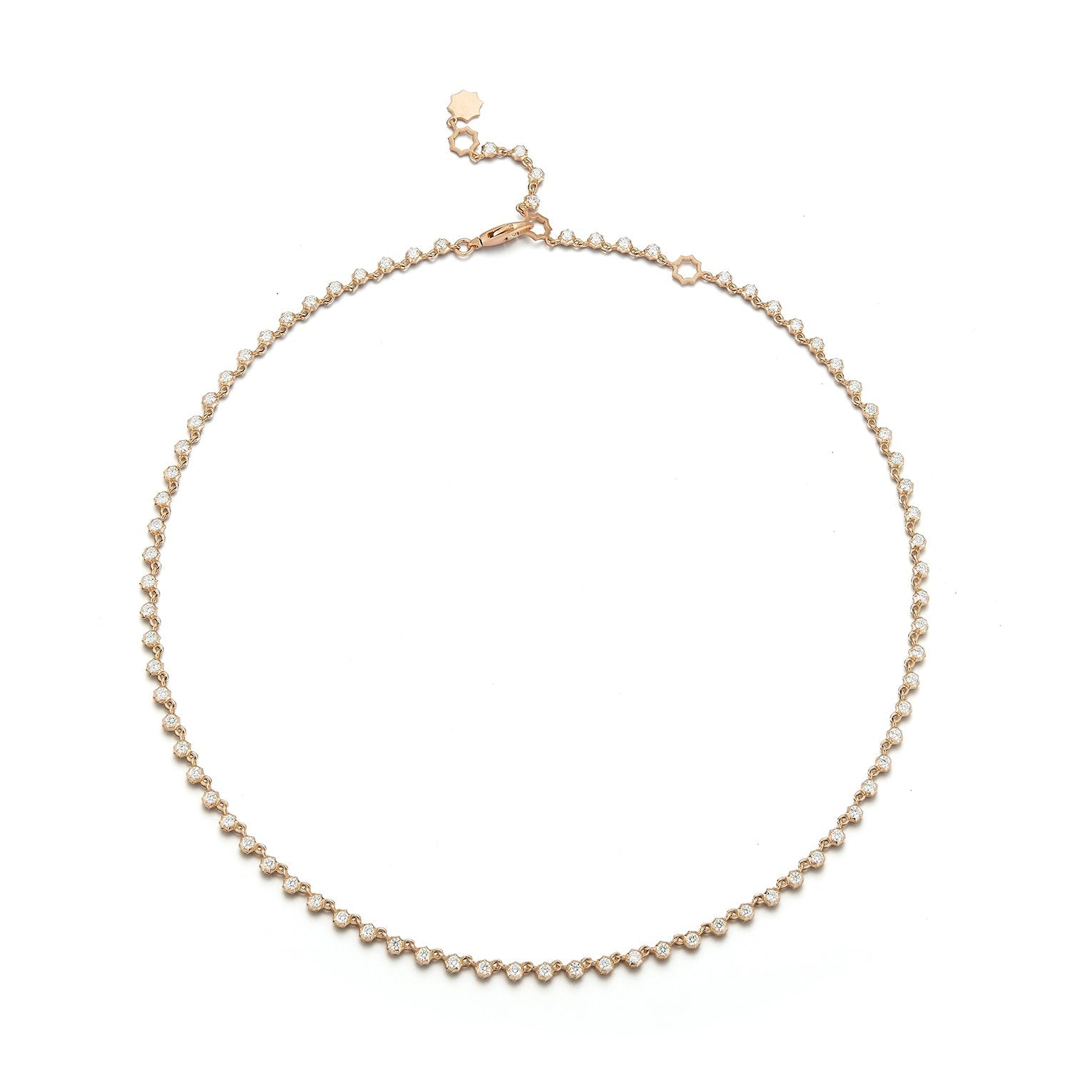 Small Sophisticate Riviera Choker in 18K Rose Gold