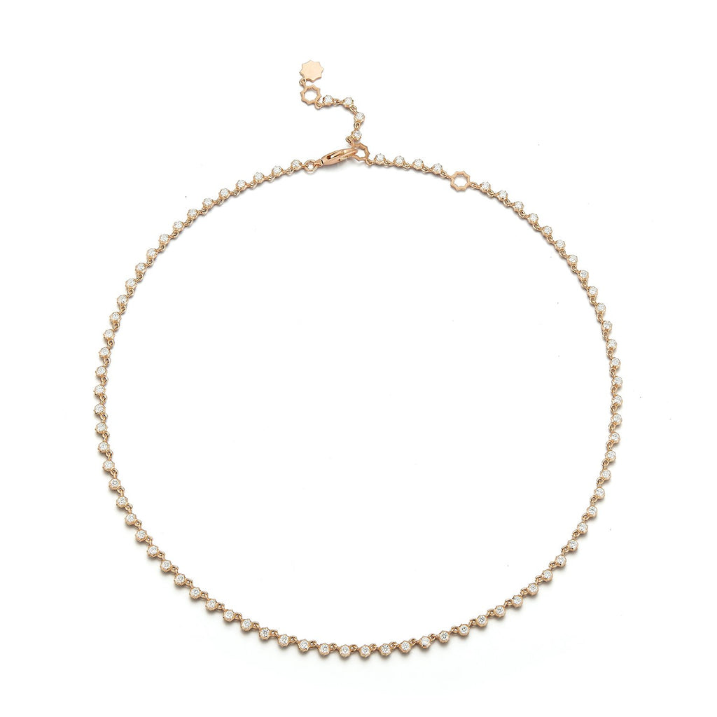 Small Sophisticate Riviera Choker in 18K Rose Gold