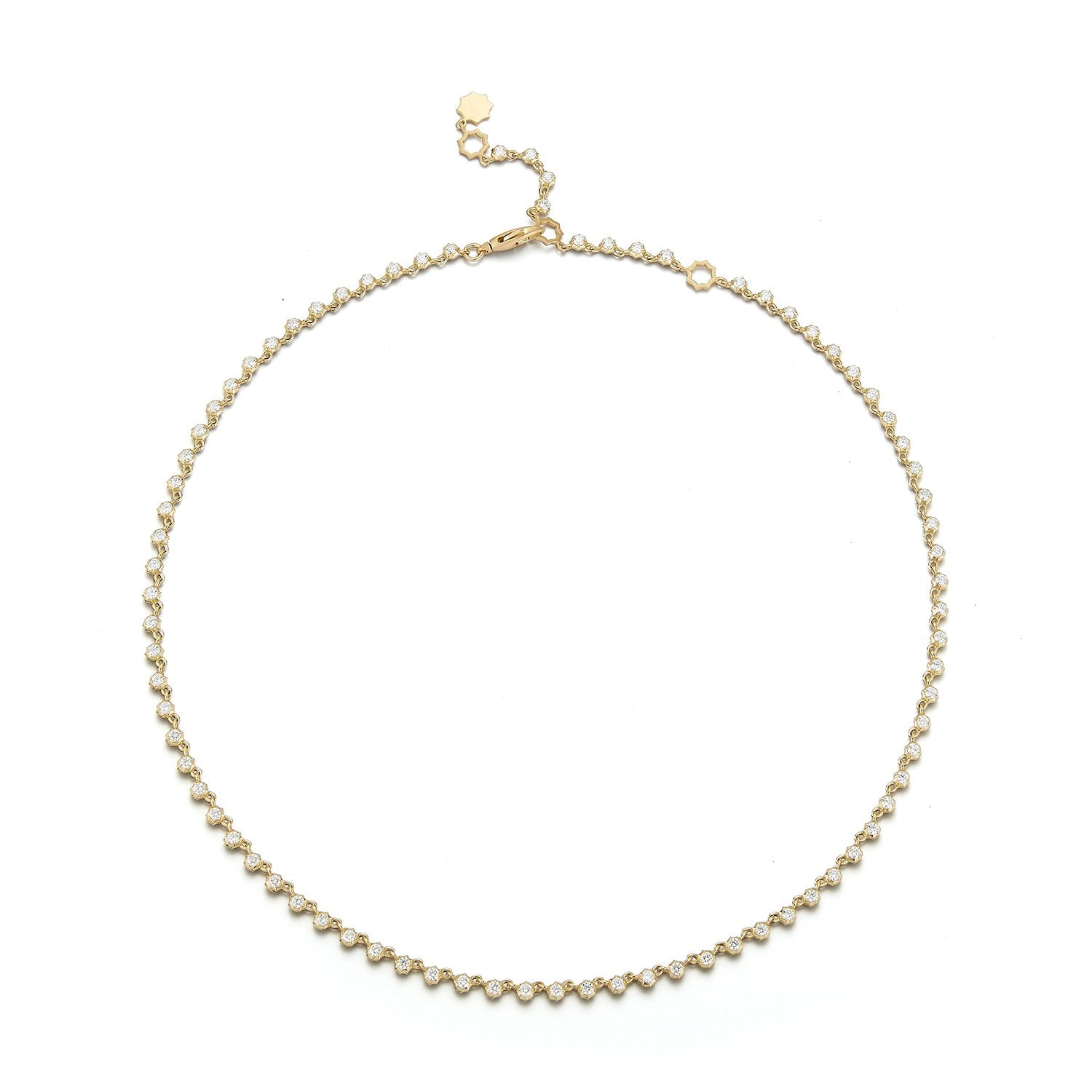 Small Sophisticate Riviera Choker in 18K Yellow Gold