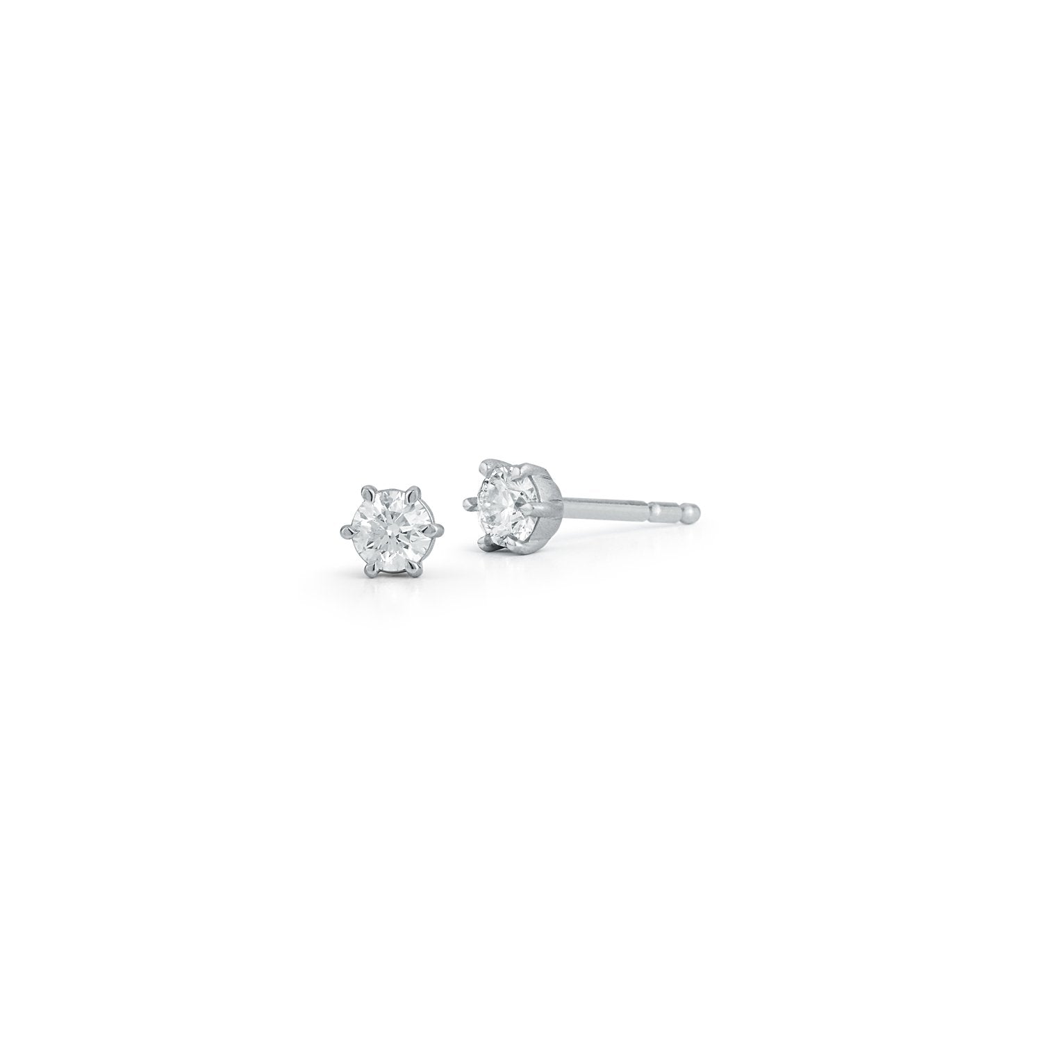0.15tcw Penelope Studs in 18K White Gold