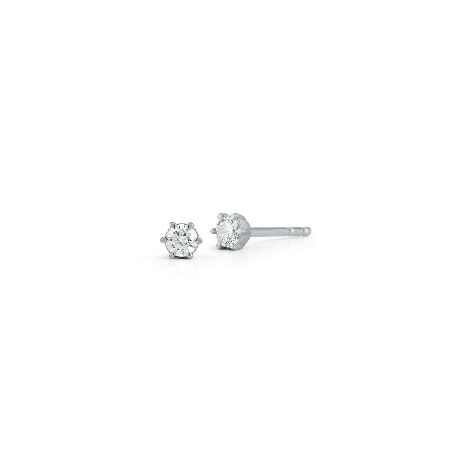 0.10tcw Penelope Studs in 18K White Gold