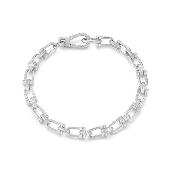 Georgina Diamond Link Bracelet in 18-Karat Gold – Jade Trau