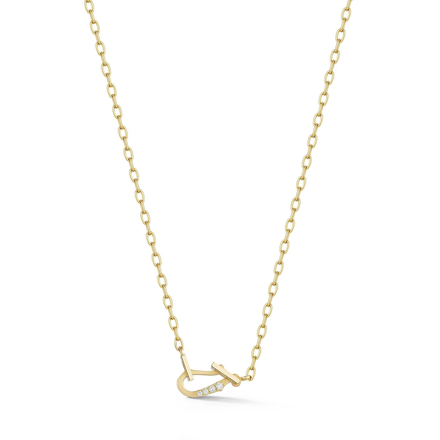 Mini Diamond Lola Necklace in 18K Yellow Gold