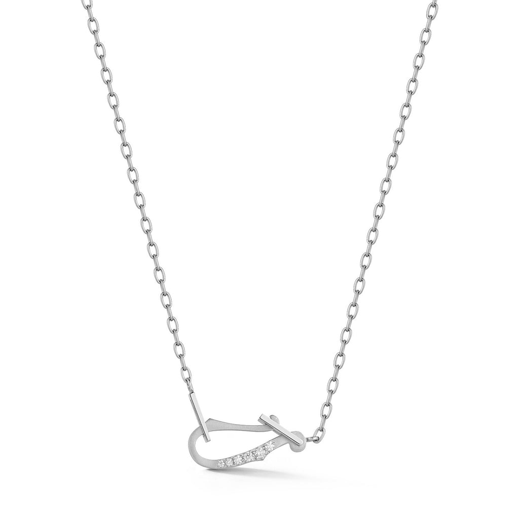 Diamond Lola Necklace in 18K White Gold