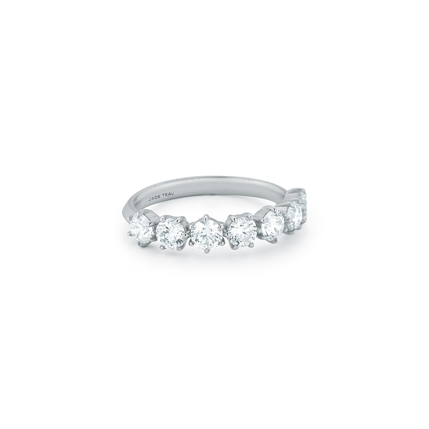 Catherine 1/2 Way Eternity No. 3 in 18K White Gold