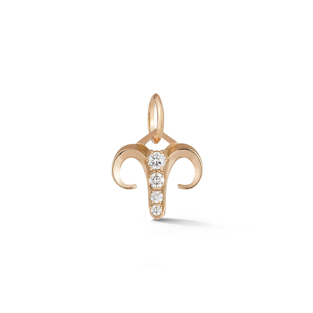 Aries Charm in 18K Rose Gold