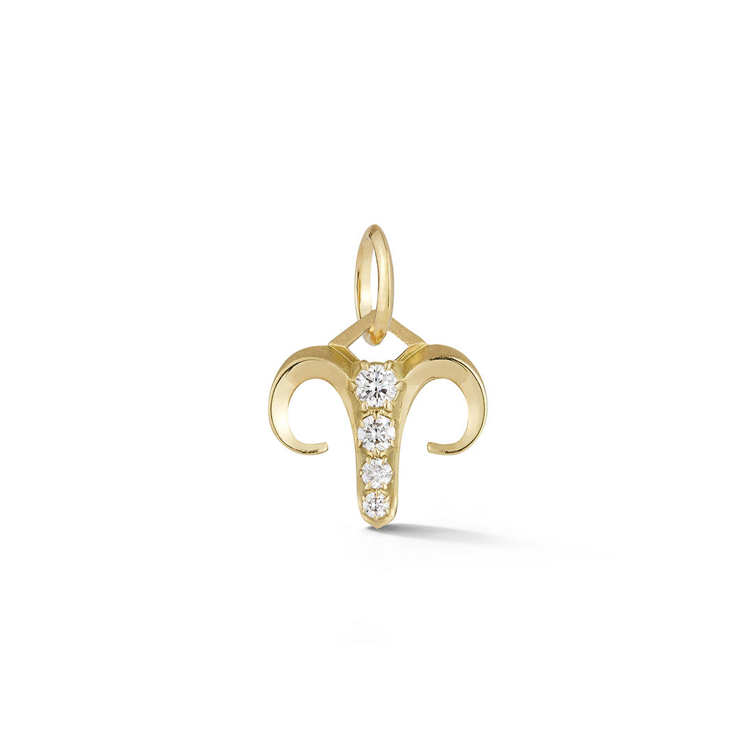 Aries Charm in 18K Yellow Gold