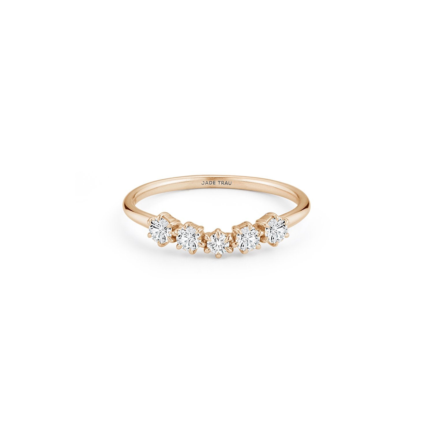 Catherine 5-Stone Band in 18K Rose Gold