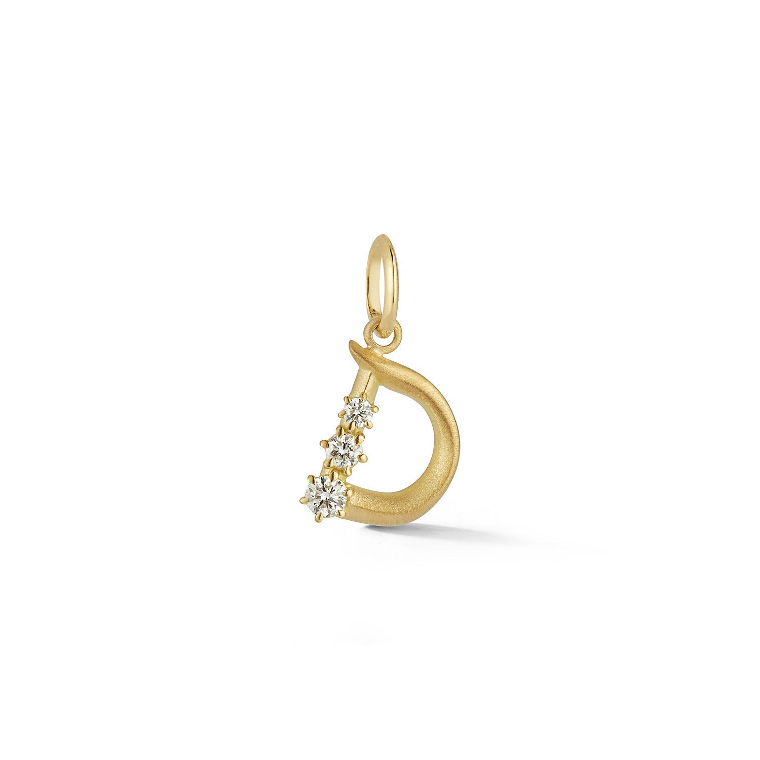 Letter D in 18K Yellow Gold