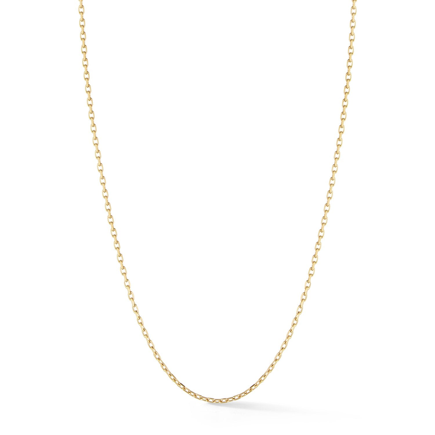 Rectangle Chain Necklace No. 50 in 18K Yellow Gold