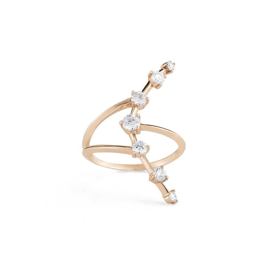 Crescent RIng in 18K Rose Gold