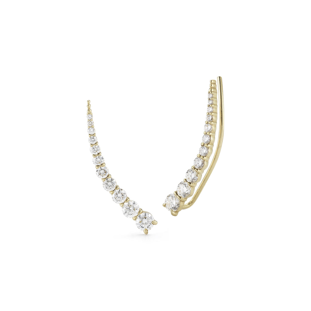 Large Luna Ear Climbers in 18K Yellow Gold