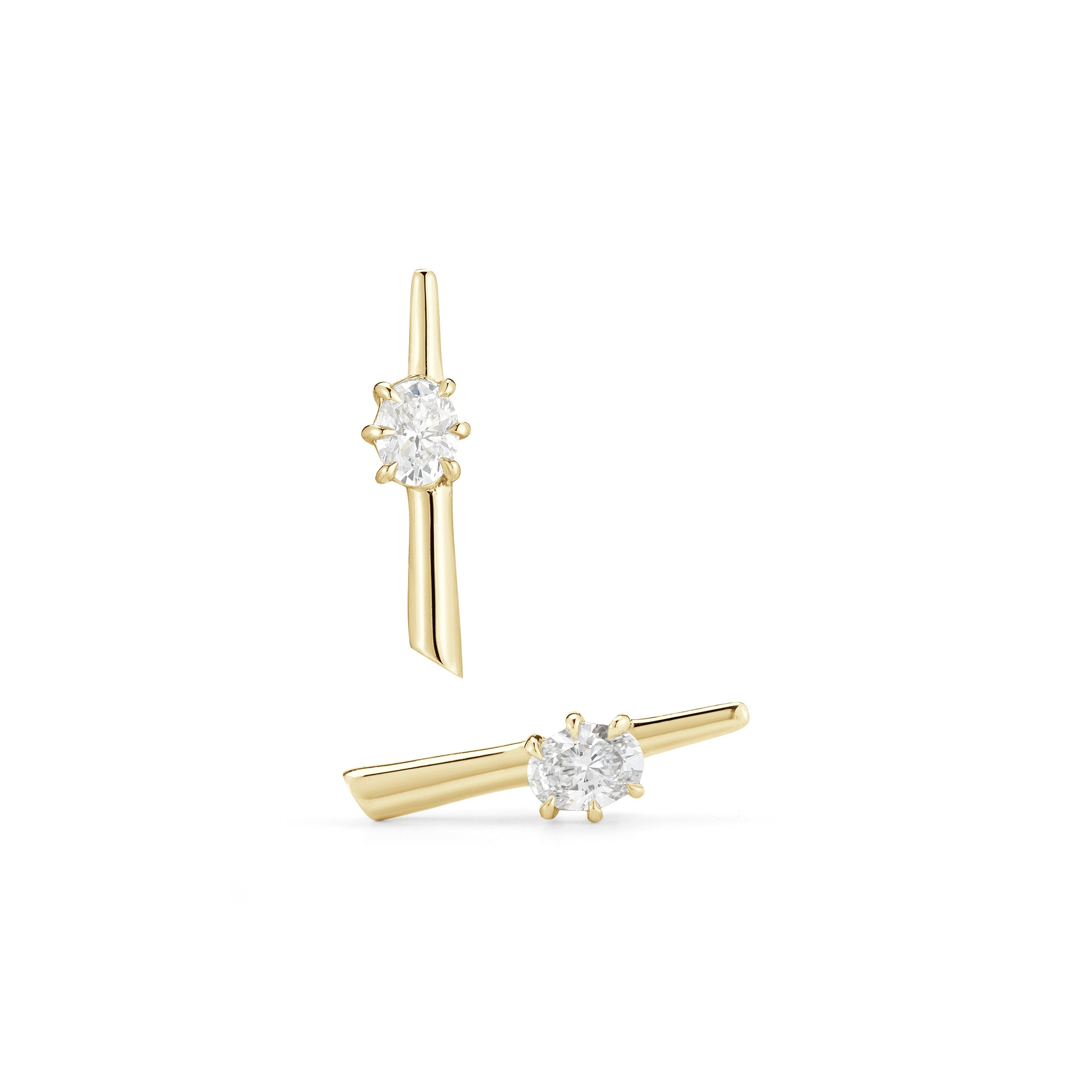 Rae Studs in 18K Yellow Gold