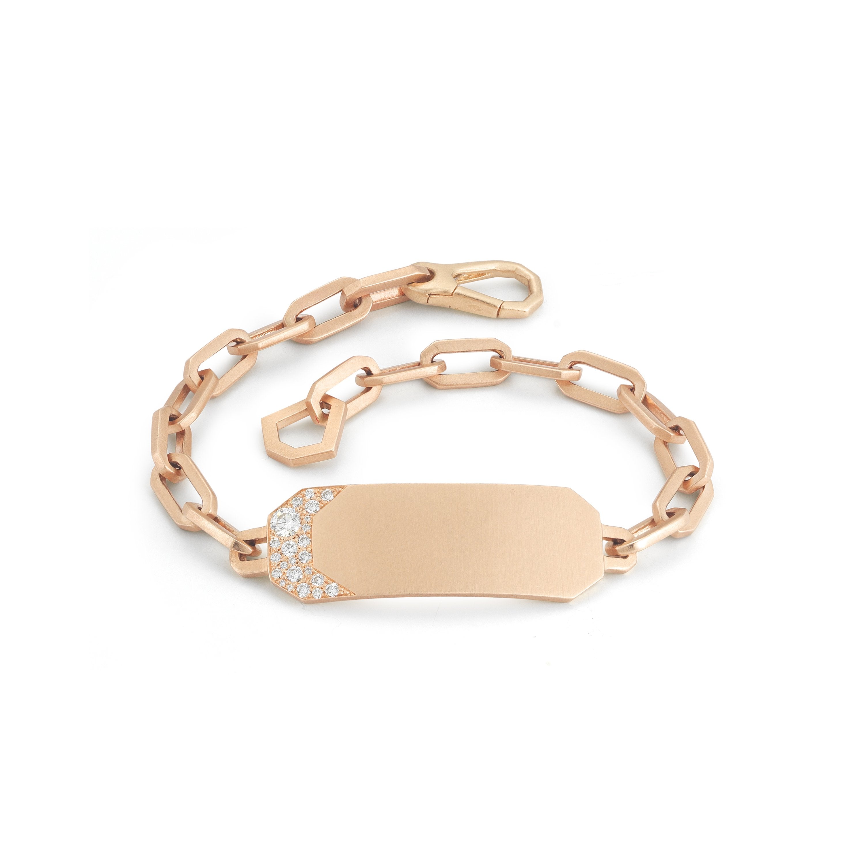 14k Kids Gold ID Bracelet with Gold Name Overlay and Valentino Links —  MyBabyGold