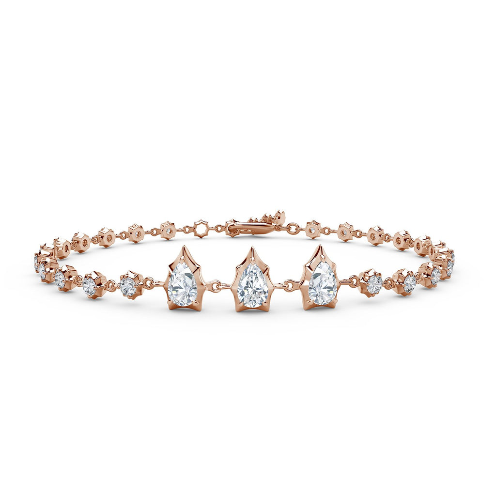 Envoy Diamond Line Bracelet in 18K Rose Gold