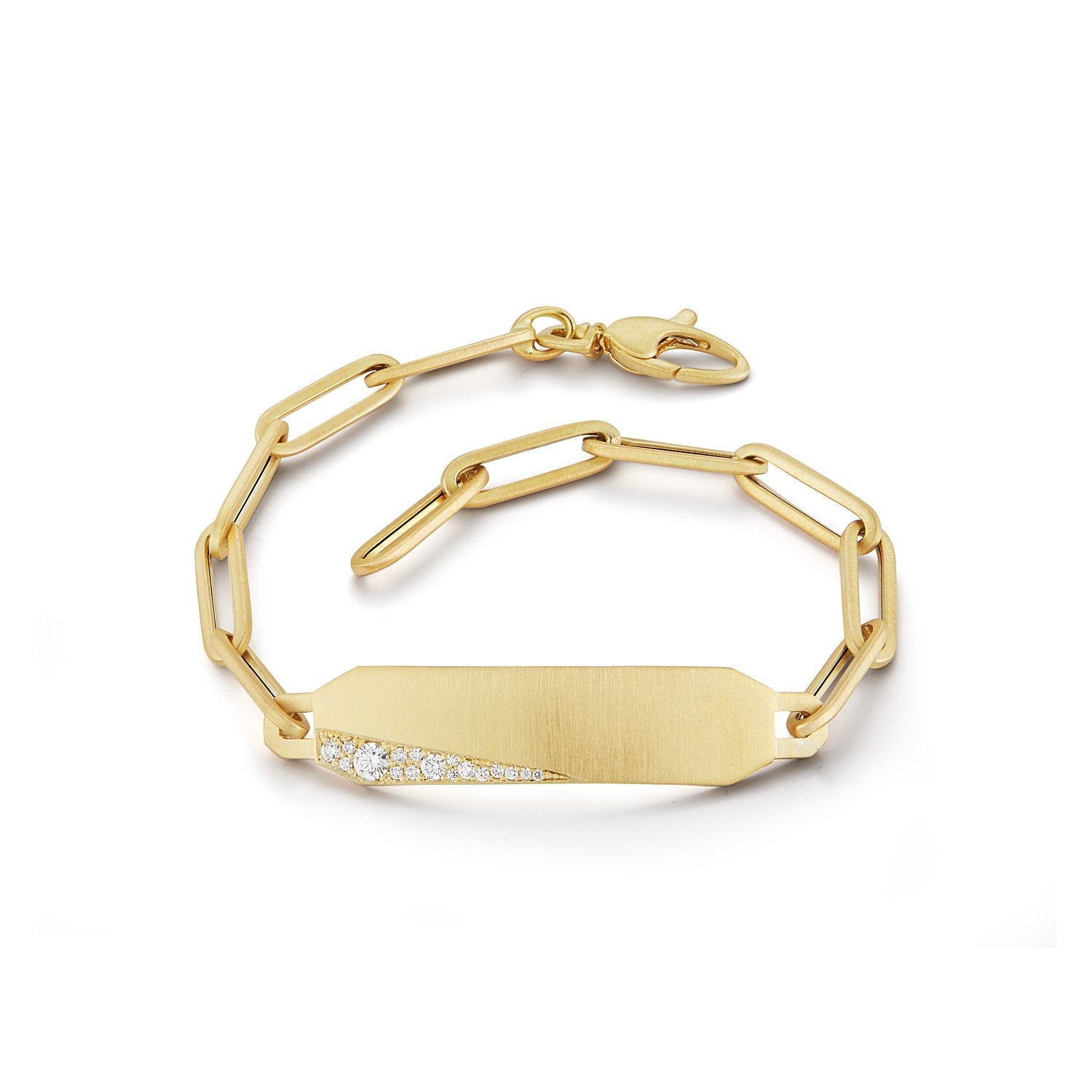 Crafted 18K Gold ID/ Name Bracelet