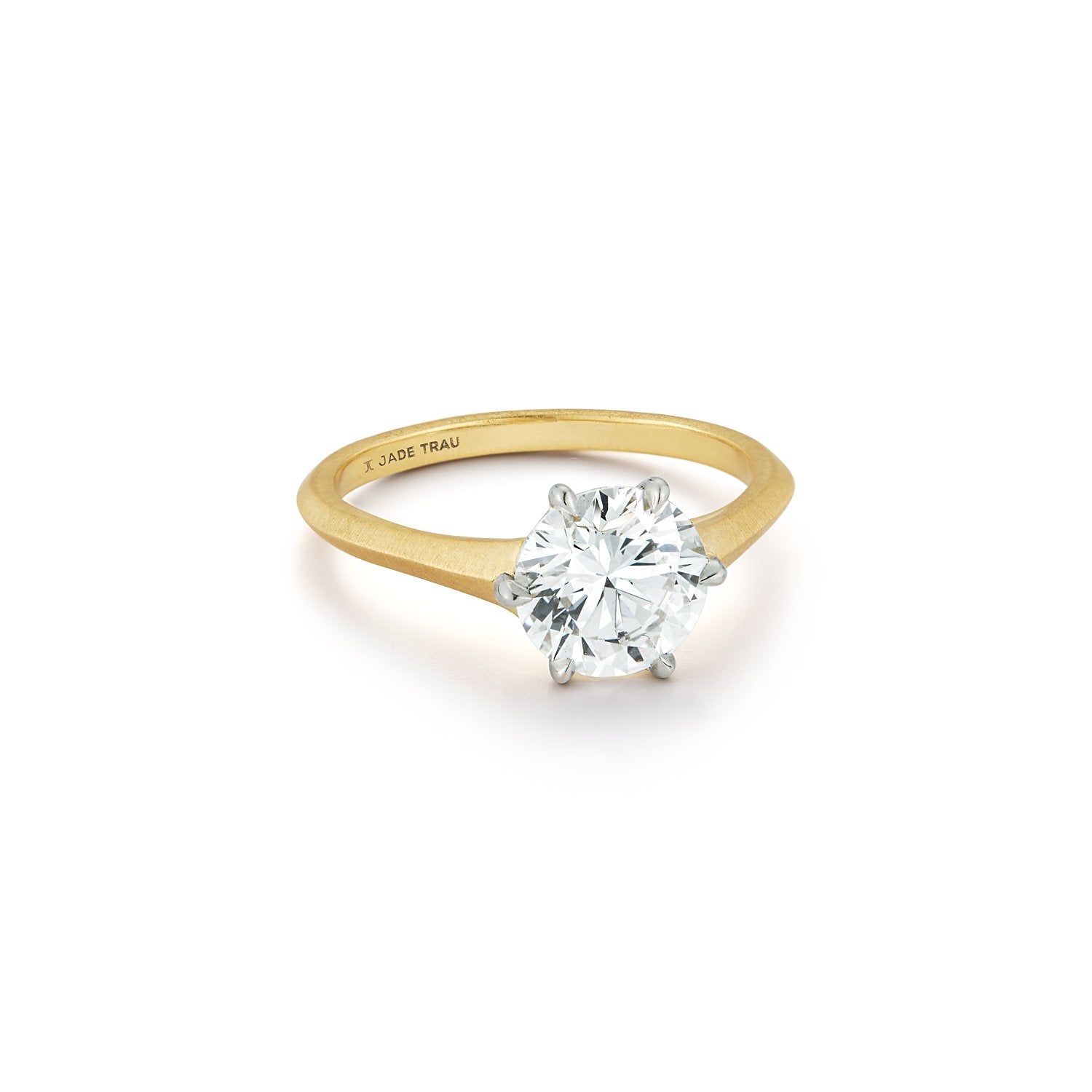 Jenny Solitaire Ring in 18K Yellow Gold