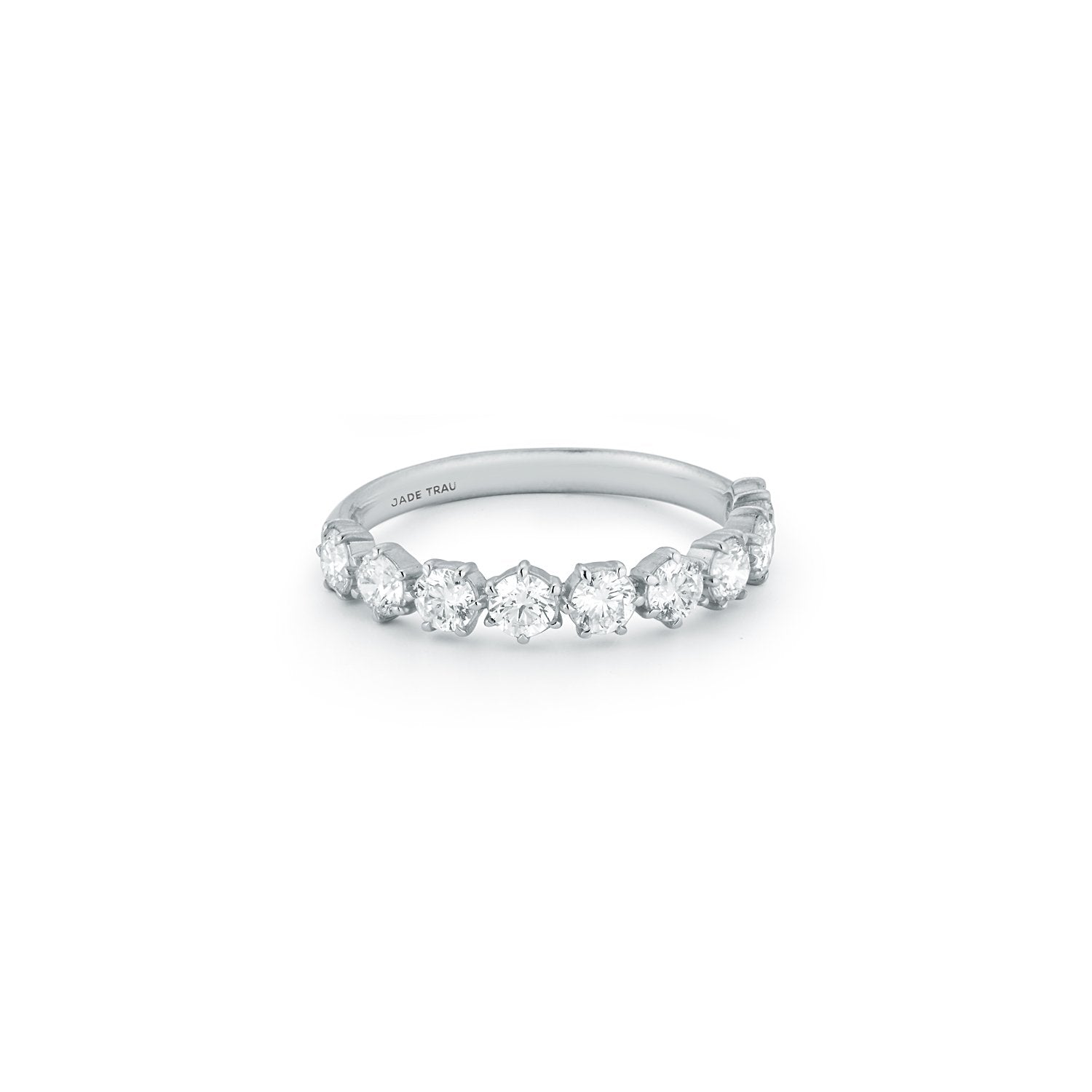 Catherine 1/2 Way Eternity No. 2 in 18K White Gold