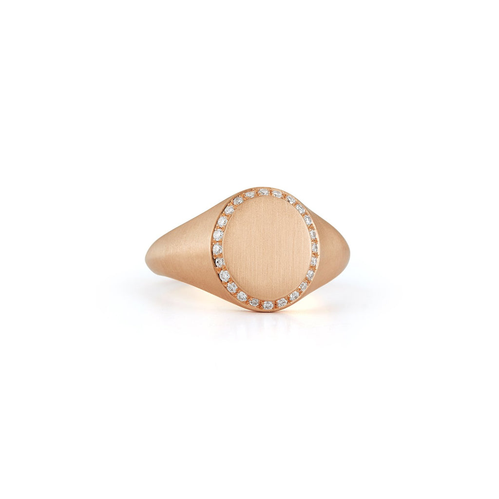 Tatum Signet Ring in 18K Rose Gold