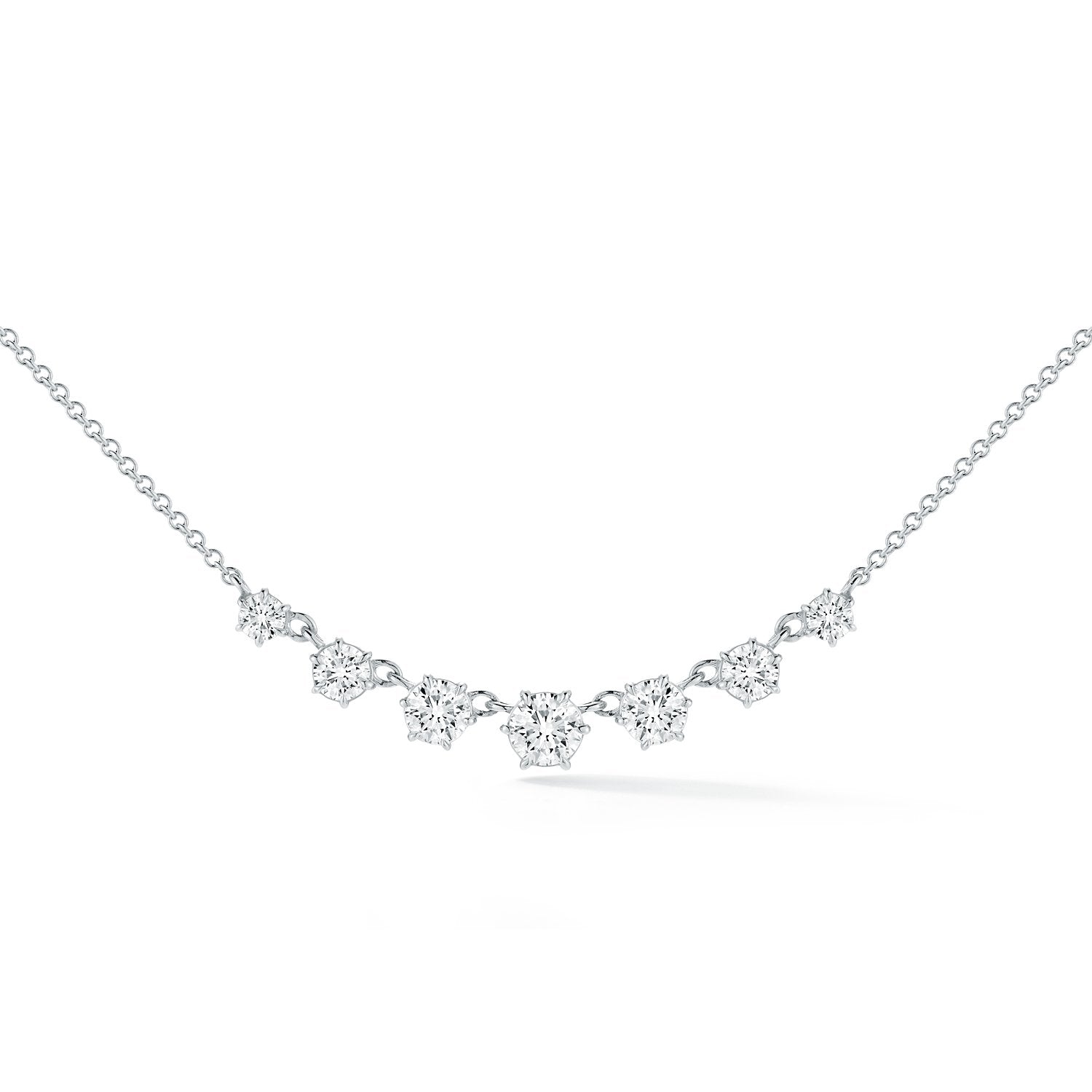 Small Penelope Necklace in 18K White Gold