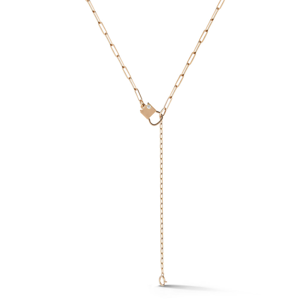 Beatrix Necklace Back in 18K Rose Gold