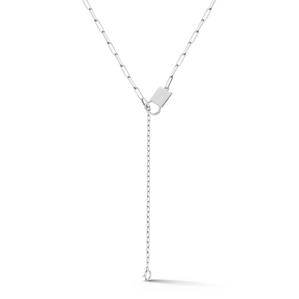 Betty Long Necklace in 18K White Gold