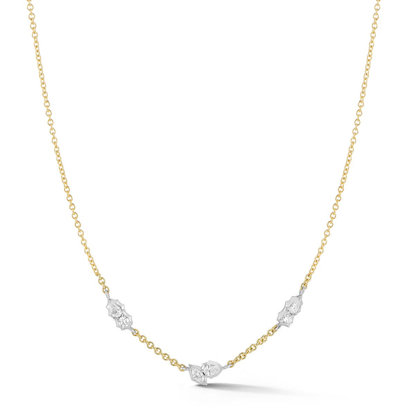 Posey Two-Tone Station Necklace